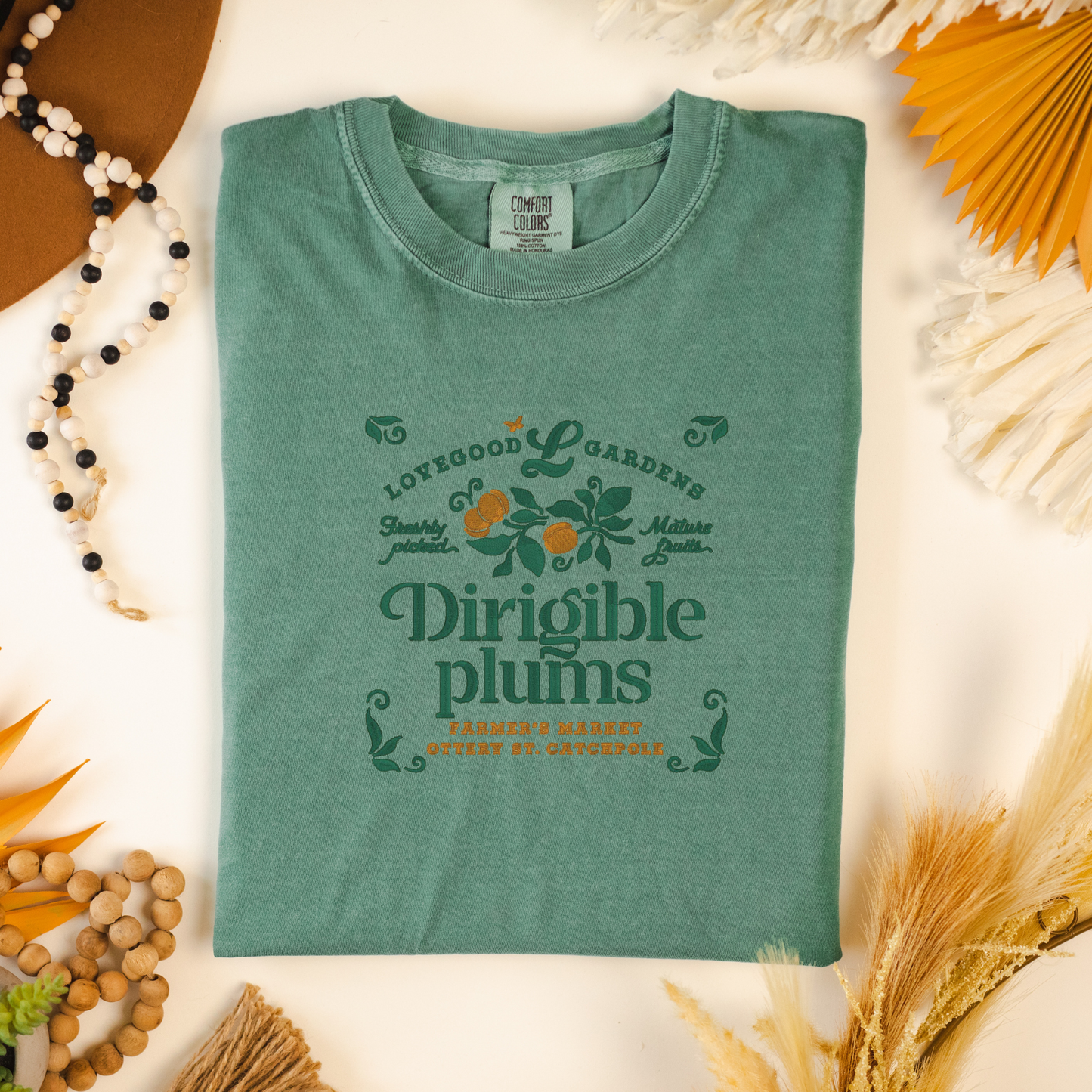 PRE-ORDER Dirigible Plums Tee - Light Green