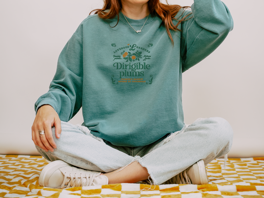 PRE-ORDER Dirigible Plums Crew - Light Green